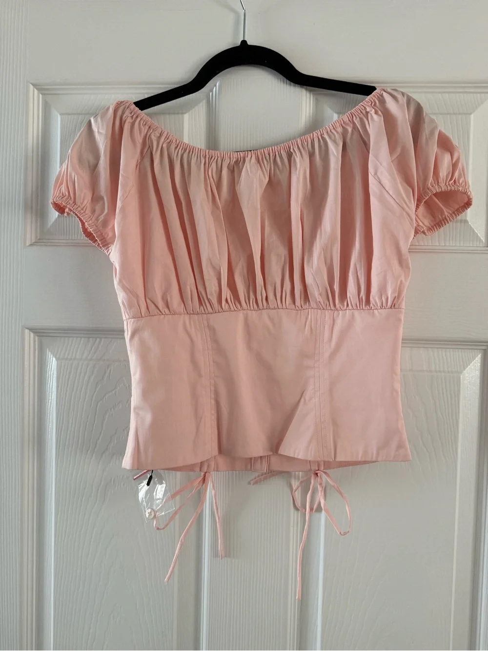 House of CB Kitty Baby Pink Gathered Top